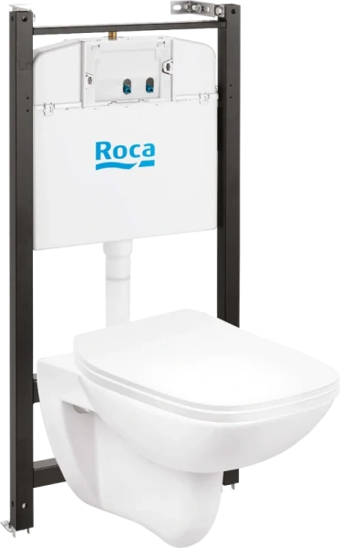 Унитаз с инсталляцией Roca Debba Pack с сиденьем дюропласт 893104970 (детальная фотография)