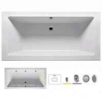 Ванна гидромассажная Riho Lugo 190 x 90 см, FLOW2