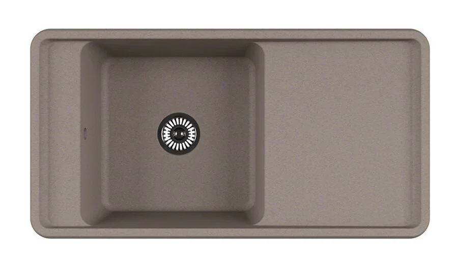 Мойка для кухни Акватон Беллис 97 см серый шелк 1A725132BS250 (детальная фотография)