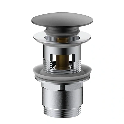 Донный клапан Vincea вороненая сталь - фото 4