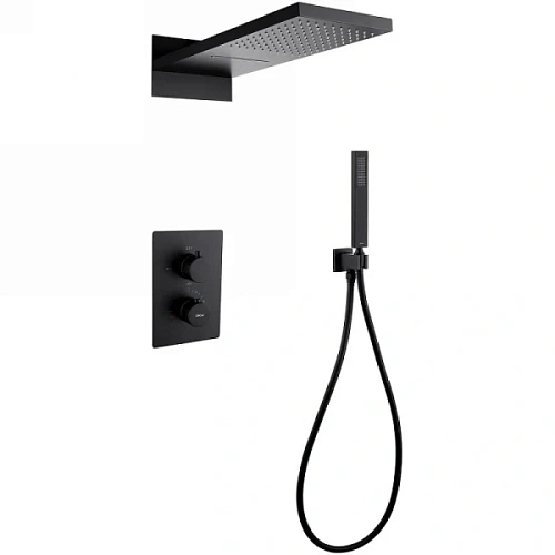 Душевой комплект Abber Wasser Kreis черный матовый - фото 3