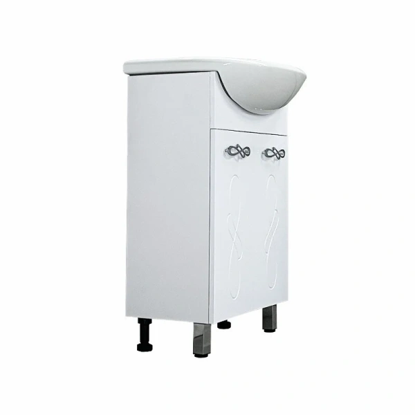 Тумба под раковину напольная Style Line Венеция 55 см белая ЛС-00002336 (детальная фотография), моноблок