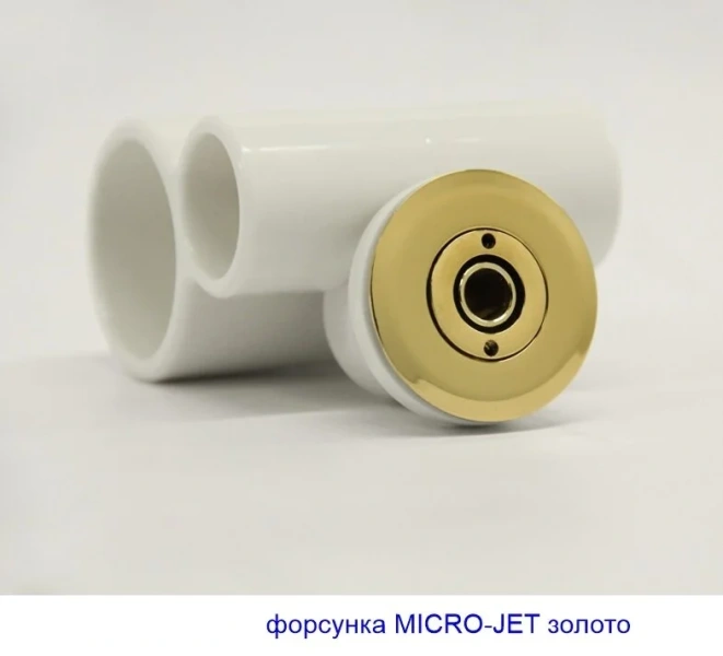 Ванна гидромассажная Whitecross Layla 170 x 75 см, ULTRA NANO, золото, белый, 0102.170075.100.ULTRANANO.GL (детальная фотография), с гидромассажем