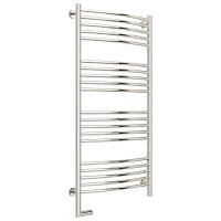 Полотенцесушитель электрический левый, цвет без покрытия перемычка выгнутая Сунержа Богема 2.0 1200х600