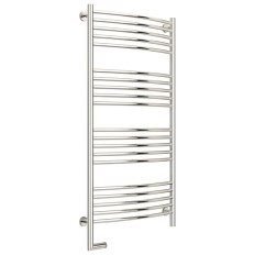 Полотенцесушитель электрический левый, цвет без покрытия перемычка выгнутая Сунержа Богема 2.0 1200х600