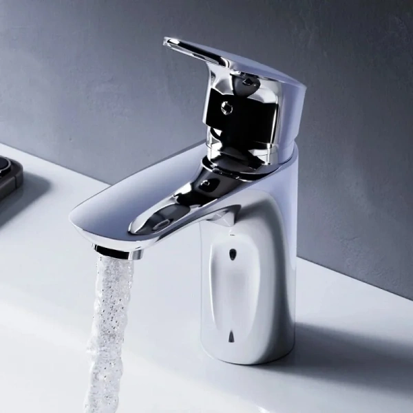 Смеситель для раковины Am.Pm Like хром F8093016 (детальная фотография), из латуни, недорогие, округлая форма