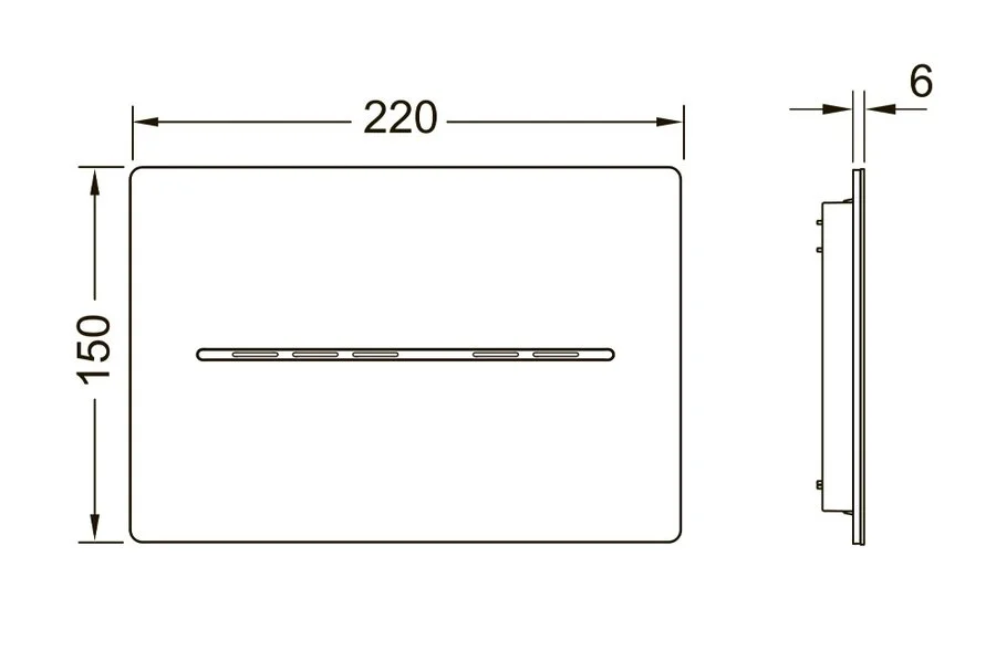 Клавиша смыва Tece TECEsolid нержавеющая сталь 9240464 (детальная фотография), в наличии