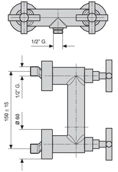 Смеситель для душа Emmevi Spirit New 31002 (детальная фотография), для душа