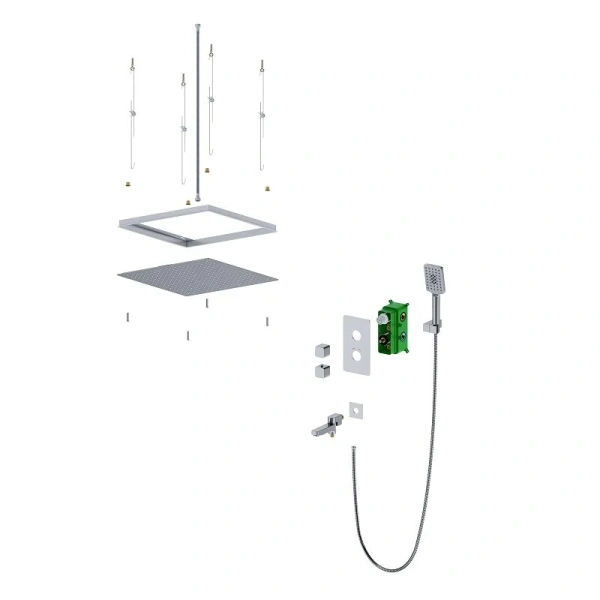 Душевой комплект Timo Petruma хром SX-5019/00SM (детальная фотография), современные, hi-tech