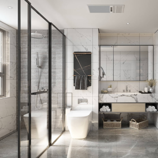 Полотенцесушитель электрический Black&White Moon 40x80 см коричневый мрамор с золотом 38900 (детальная фотография), другие