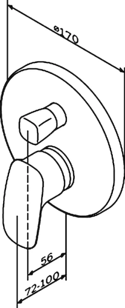 Смеситель для душа AM.PM Spirit 2.1 F71A85000 (детальная фотография) index_1