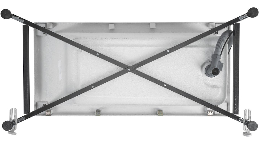 Ванна акриловая Aquanet Bright 145x70 см с каркасом 239668 (детальная фотография), прямоугольные