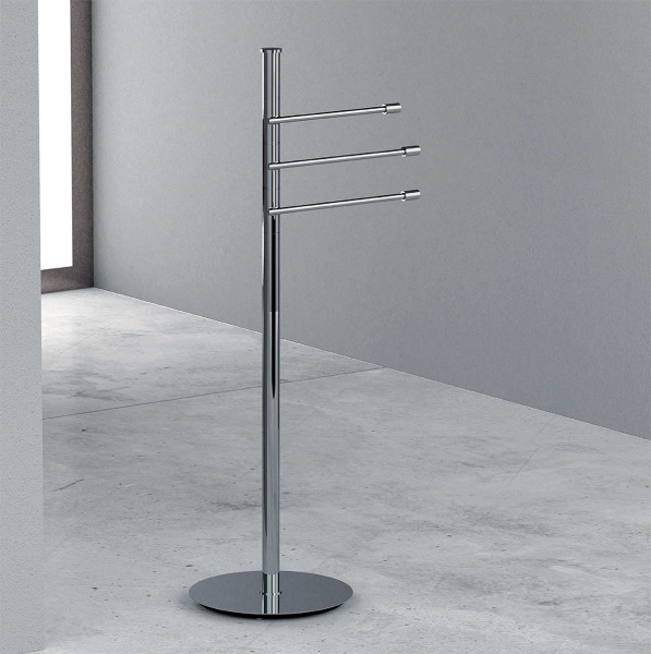 Стойка для ванной Colombo Isole с 3 полотенцедержателями B9415N (детальная фотография), современные, hi-tech