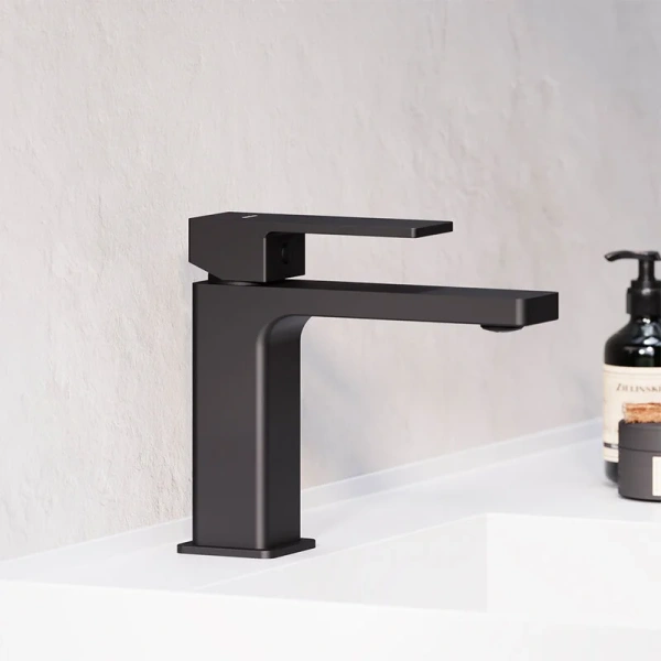 Смеситель для раковины Damixa Gala черный 530210300 (детальная фотография), современные, hi-tech