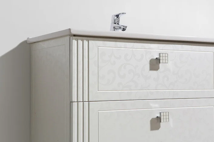 Тумба под раковину подвесная BelBagno Atria 85 см белая ATRIA-850-2C-SO-BL (детальная фотография), моноблок