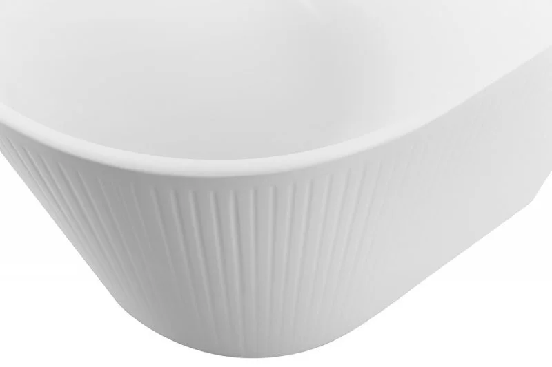 Ванна акриловая BelBagno 170x80 см пристенная белая матовая BB412-1700-800-MATT (детальная фотография), без гидромассажа, большие, глубокие
