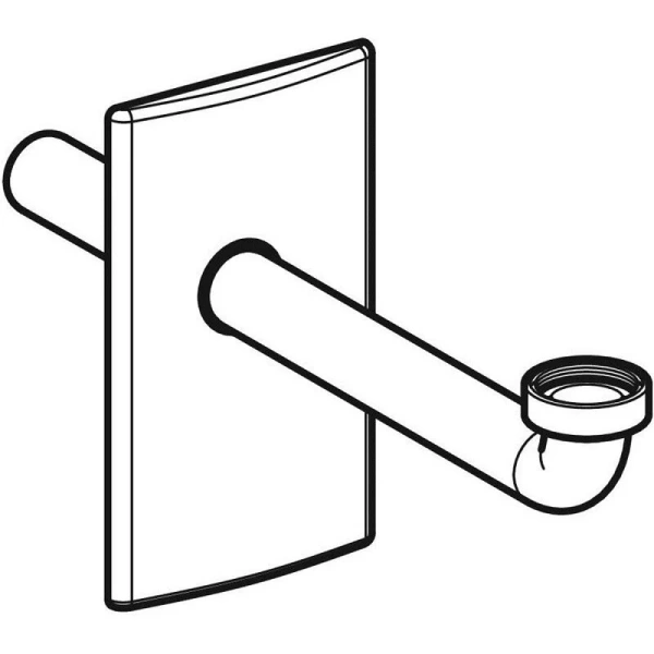 Сифон для раковины Geberit Gis глянцевый хром 115.416.21.1 (детальная фотография), современные, hi-tech