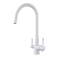 Смеситель для кухни Lemark Ursus белый