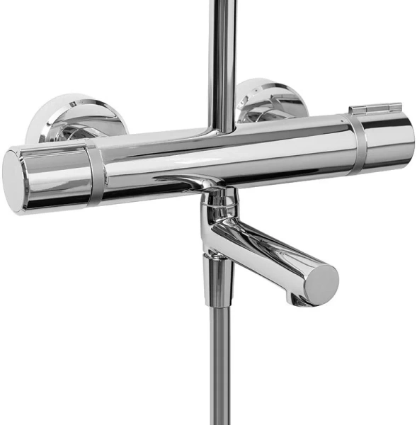 Душевая стойка Jacob Delafon Atom термостатическая E26237-CP (детальная фотография), хром