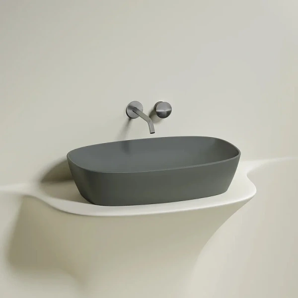 Раковина Ceramica Nova Element 60 см антрацит CN6049MH (детальная фотография), в форме чаши, прямоугольной формы