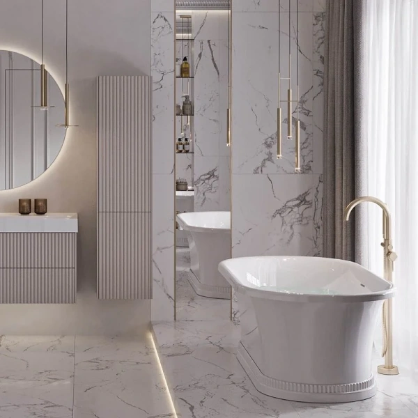 Ванна из искусственного камня Belux Сиртаки ВСР-1750, 4810924268129, 175 x 90 см, белый (детальная фотография), без гидромассажа