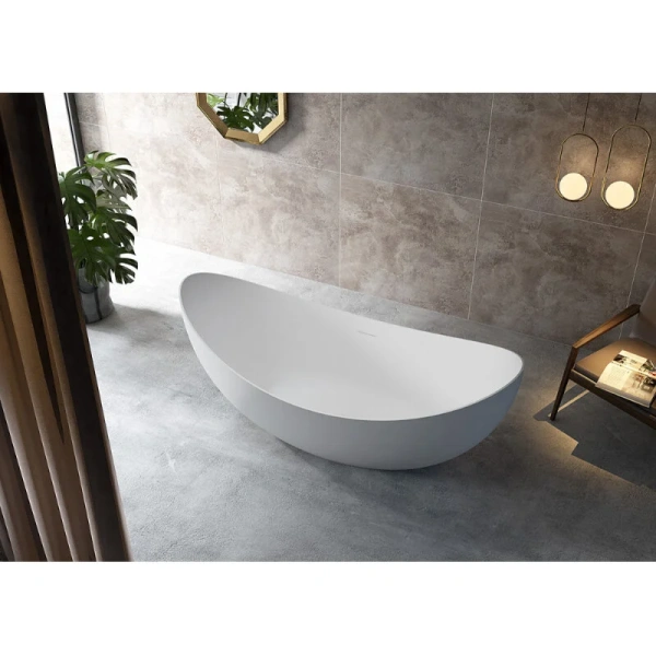 Акриловая ванна ABBER AB9333 180х80 см овальная (детальная фотография), овальные