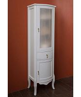 Шкаф-пенал, петли справа, цвет белый матовый, фурнитура бронза, La Beaute Nora