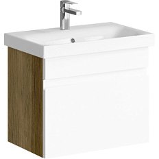 Тумба под раковину подвесная Aqwella Smart 60 см дуб балтийский