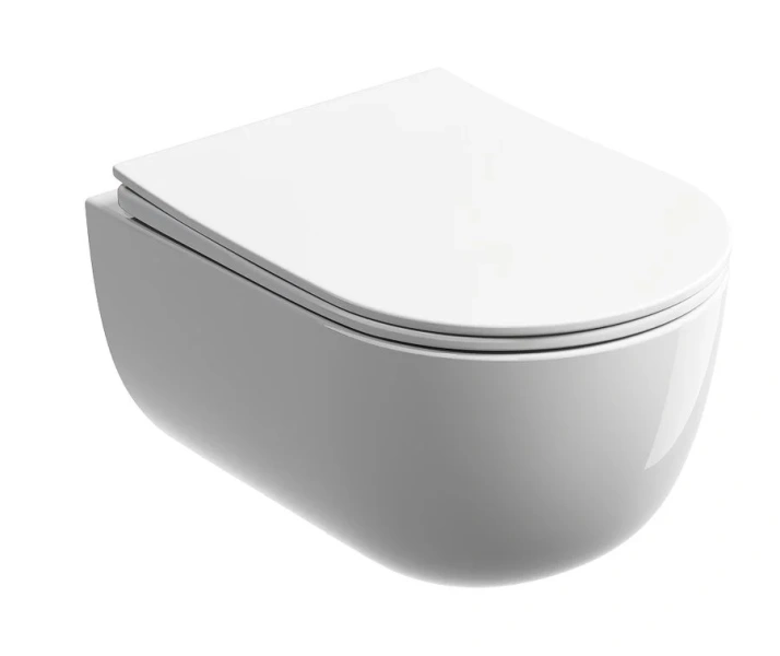 Унитаз подвесной Ceramica Nova Modena безободковый, белый CN6063 (детальная фотография)