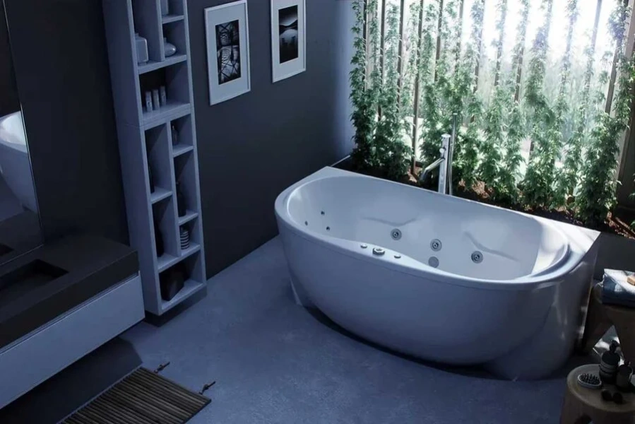 Ванна акриловая Акватек Мелисса 180x95 см с фронтальным экраном, вклеенный каркас MEL180-0000031 (детальная фотография), современныe, hi-tech