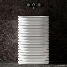 Раковина Abber Stein 58 см белая матовая