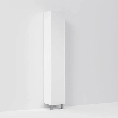 Шкаф-пенал напольный Am.Pm Gem 30 см правый белый глянец - фото 7