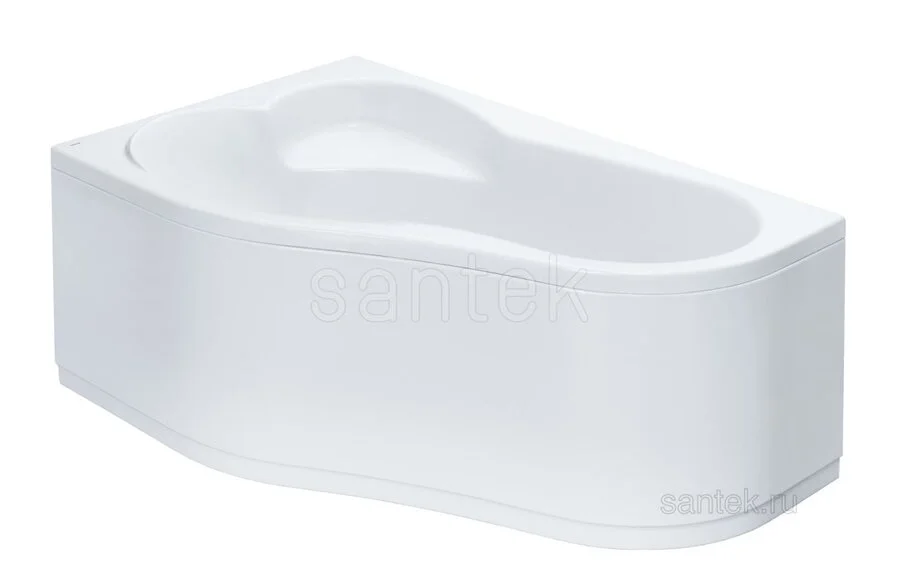 Ванна акриловая Santek Ибица 160х100 xL левосторонняя (детальная фотография), современныe, hi-tech