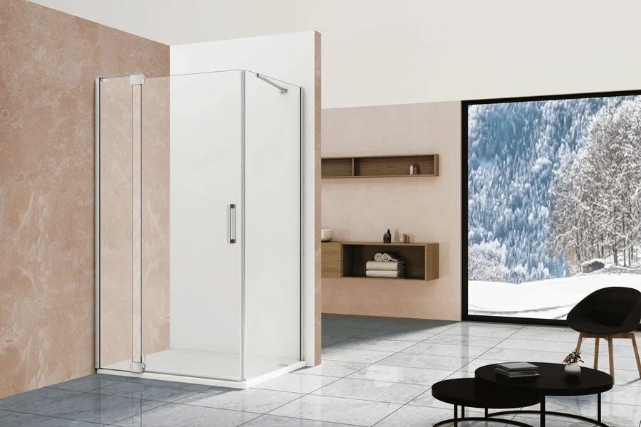 Душевой уголок Vincea Extra VSR-1E809090CL 90х90 см стекло прозрачное (детальная фотография), современные, hi-tech