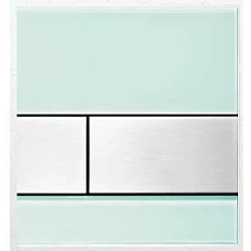 Клавиша смыва, цвет стекла зелёный, цвет кнопки нержавеющая сталь, Tece TECEsquare Urinal 9242804