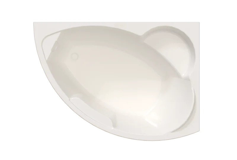 Акриловая ванна Радомир Алари 2-78-0-1-1-218/2-78-0-2-1-218, 168 х 120 см, L/R, фронтальный экран, каркас в комплекте, белая (детальная фотография), акриловые