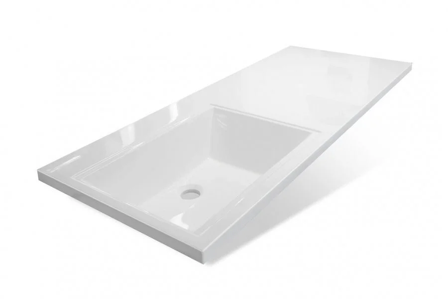 Тумба под раковину подвесная Style Line Даллас 55 см белая СС-00000651 (детальная фотография), подвесная, пристенная