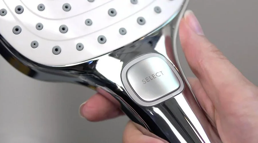 Душевая стойка Hansgrohe Raindance Select белый/хром 27127400 (детальная фотография), без излива
