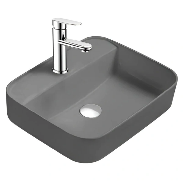 Раковина Акватек Вега 50 см серая матовая AQ5506-MG (детальная фотография)