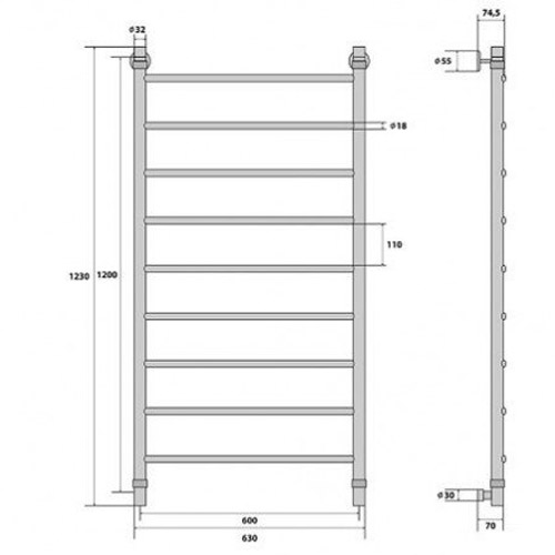 Схема (детальная фотография), хром