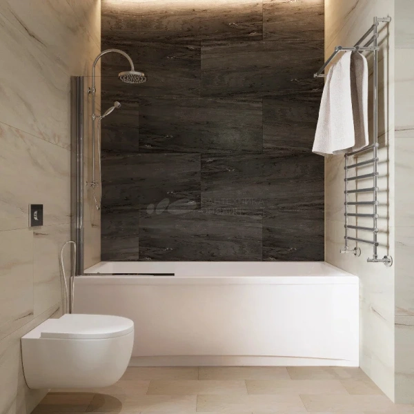 Ванна акриловая Diwo Суздаль 180 x 80 см, с каркасом, цвет белый, Щ0000046598/Щ0000048582 (детальная фотография), прямоугольные