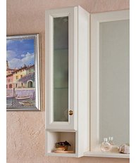 Шкаф для ванной, петли слева, цвет слоновая кость матовый, фурнитура бронза, La Beaute Michel