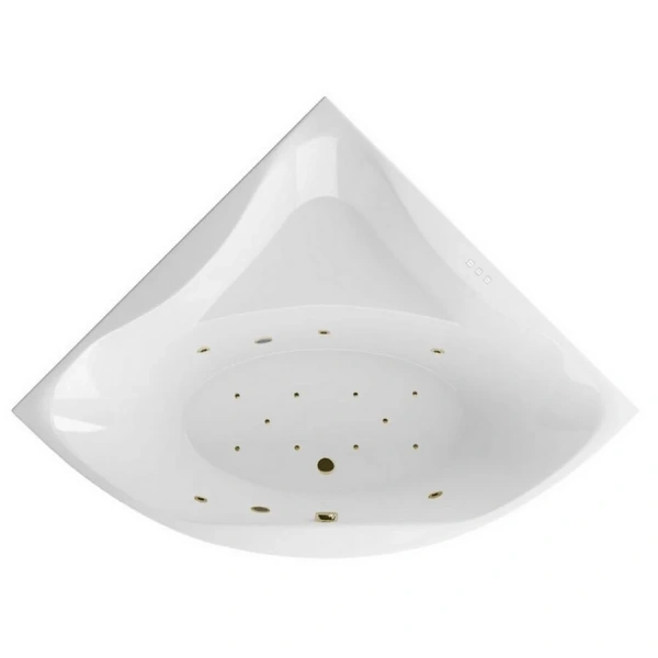 Ванна гидромассажная Excellent Glamour Relax 150 x 150 см, белый/бронза, WAEX.GLA15.RELAX.BR (детальная фотография)