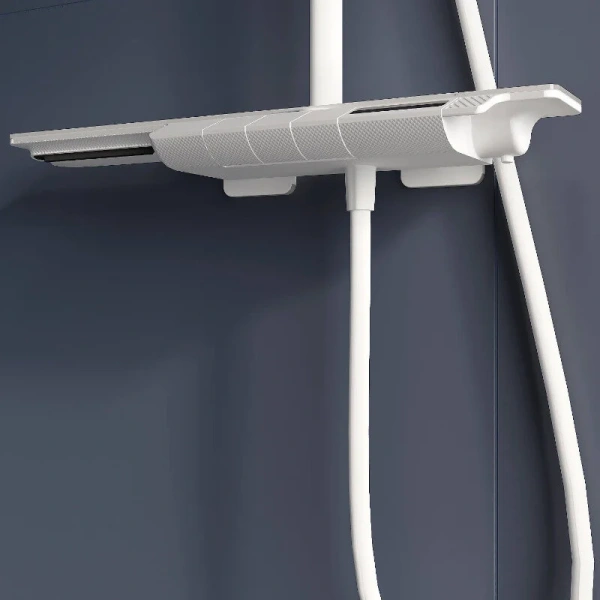 Душевая стойка RGW Shower Panels белая 51140134-03 (детальная фотография), с термостатом