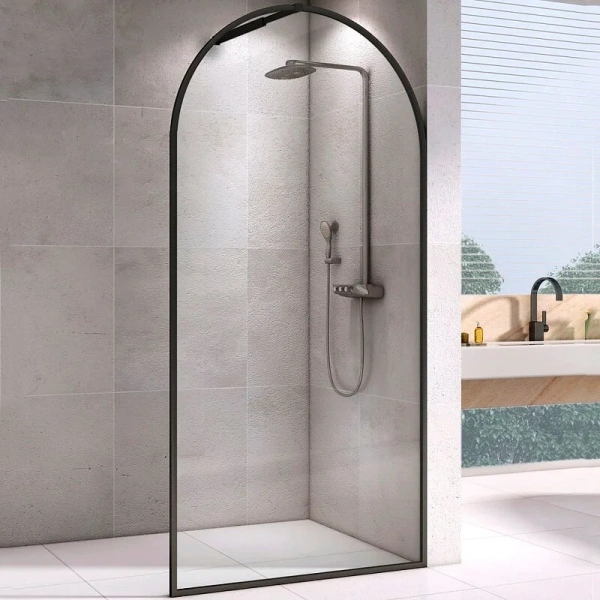 Душевая перегородка Abber Immer Offen 120 см стекло прозрачное AG64120B (детальная фотография)
