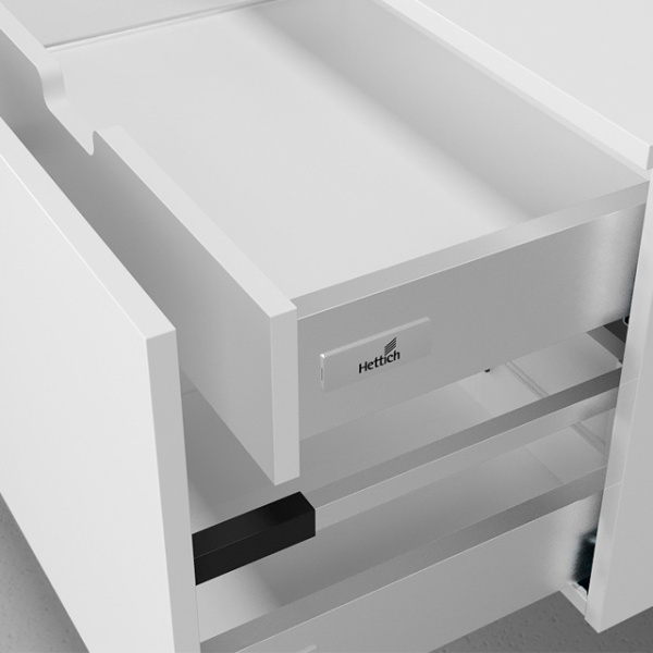 Тумба подвесная Velvex Unit tpUNI.60.H40.Y.VY-2 60 см с ящиком (детальная фотография), пристенные, низкие