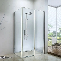 Душевой уголок BERGES Oxygen 90x90 см профиль хром сильвер
