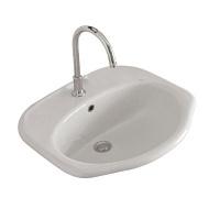 Раковина встраиваемая, 1 отверстие под смеситель, Globo Paestum