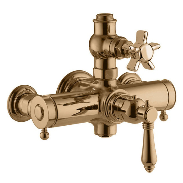 Смеситель термостатический для душа, бронза, Nicolazzi Termostatico 4917BZ18 (детальная фотография)