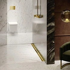 Профиль для душа Tece TECEdrainprofile 80 см золото глянцевое